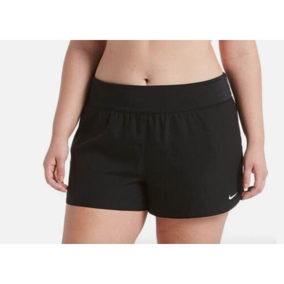 Nike Black Solid Element Swimwear Boardshorts Women's size L 3569 - Picture 2 of 8